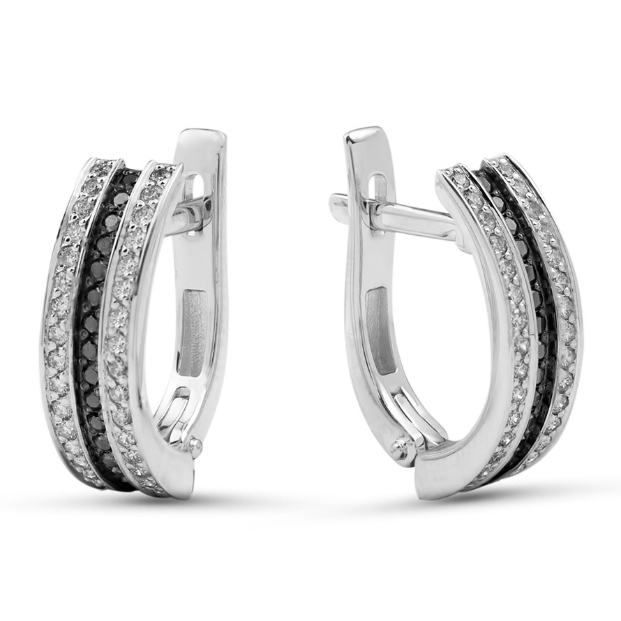 Серьги, золото, бриллиант, С-1258-042